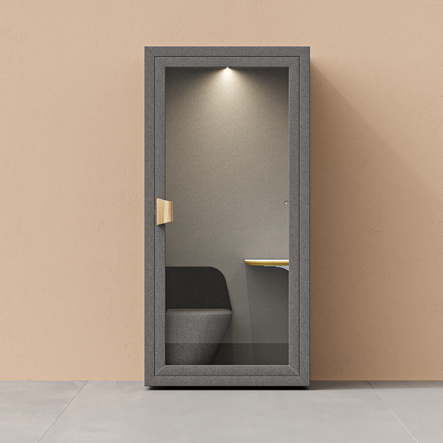 Office Phone Booth FolioFolio Dark Grey / Furniture Set 1
