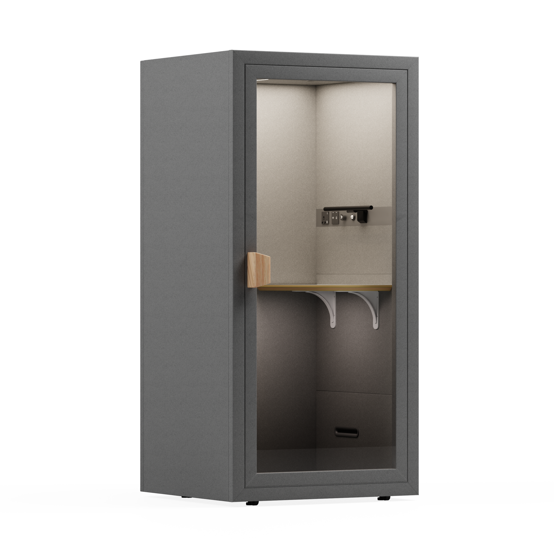 Office Phone Booth Folio - Stand UpFolio Dark Grey / Furniture Set 1