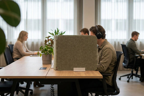 How to create a private focus zone in a hot-desk office