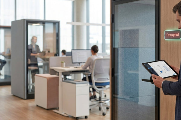 How to manage pod booking and scheduling in the office