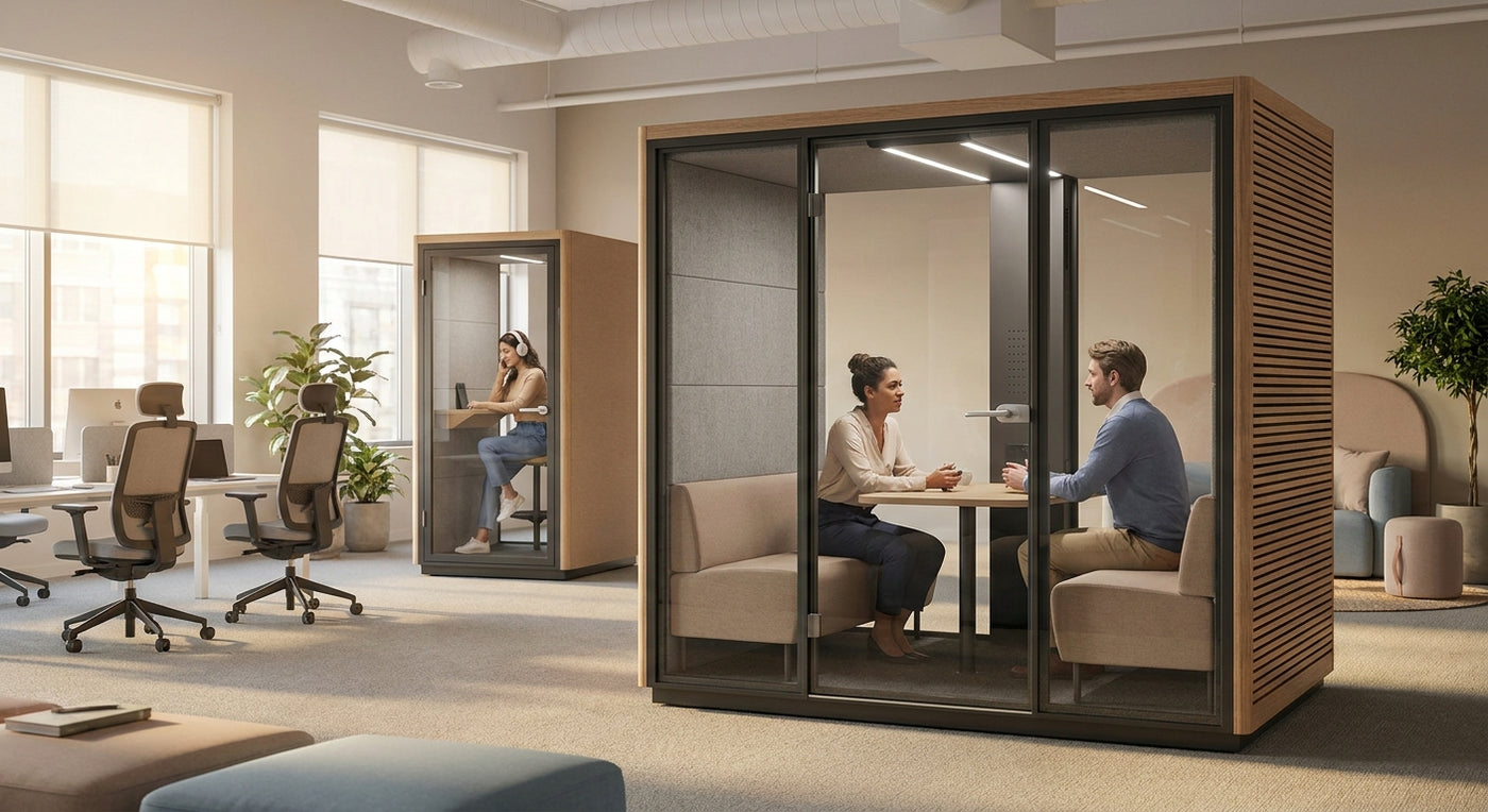 How to plan office space with acoustic pods