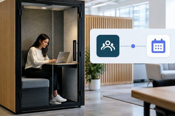 How to connect a soundproof office pod to Condeco booking