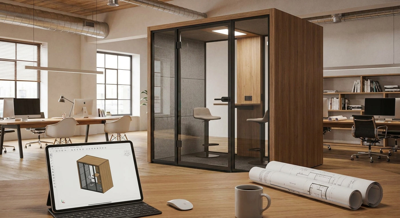 Phone booth CAD block for architects and designers