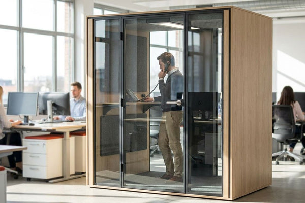 Soundproof phone booths for debt collection teams