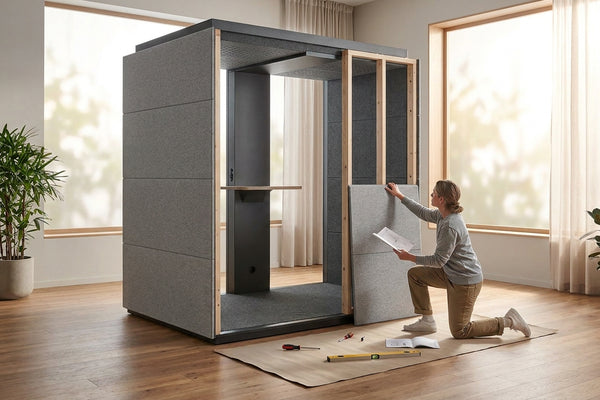 How to assemble a soundproof office pod: step-by-step