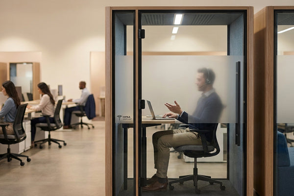 How to use office pods to create HIPAA-safe call spaces