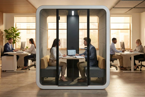 Soundproof booths for tax preparation offices