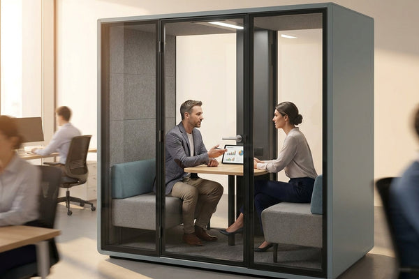 How to use a 2 person soundproof booth for sales coaching