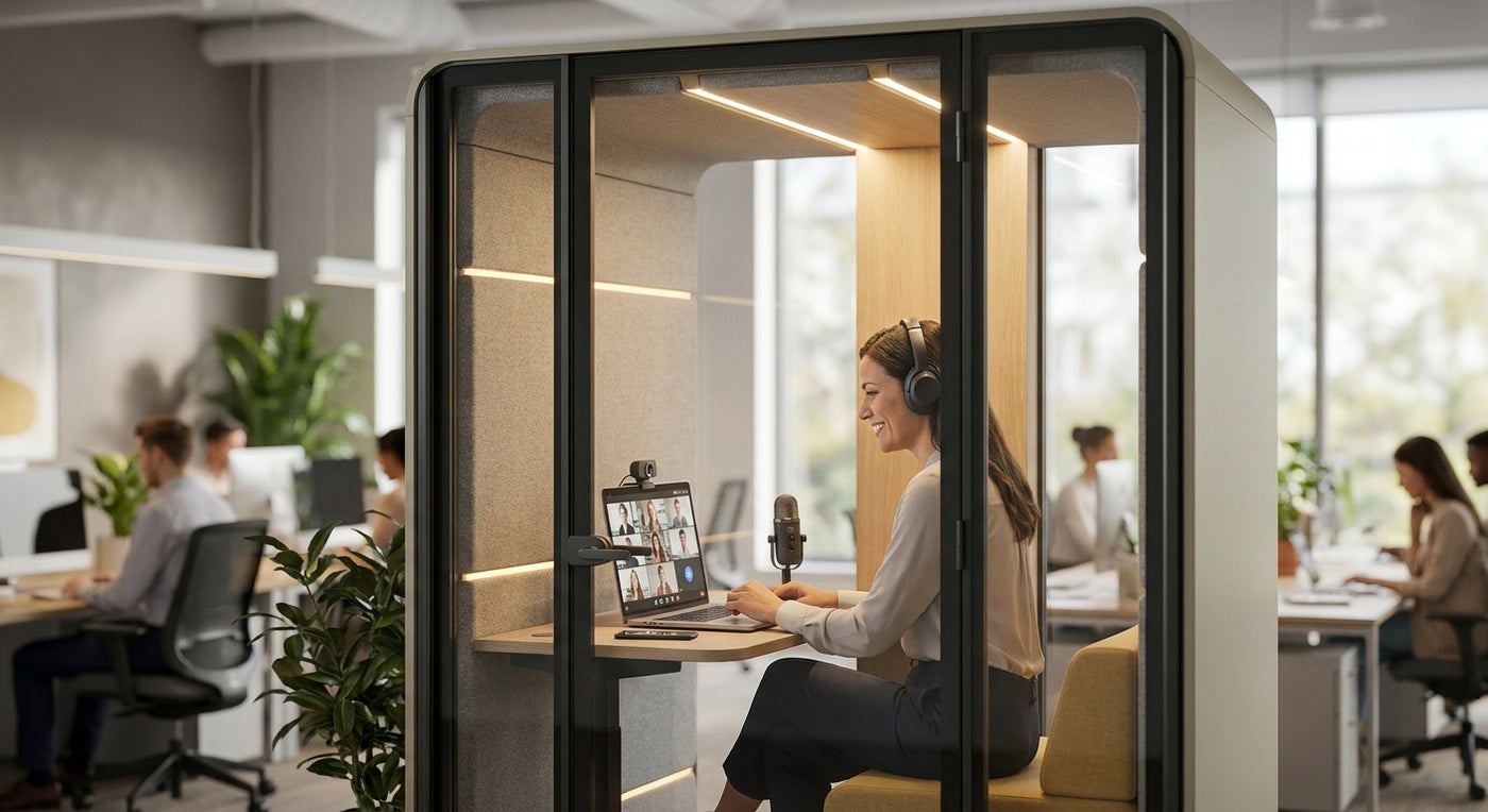 How to run Zoom meetings in a soundproof office pod