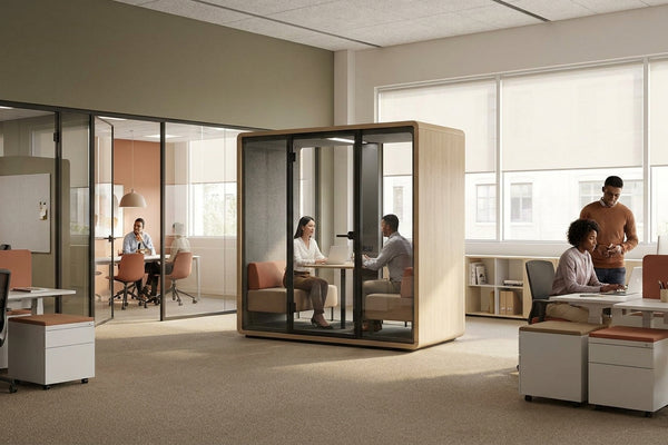Best acoustic office pod for a mixed open and cellular plan
