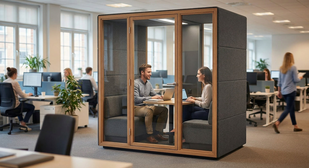 Best 2 person soundproof booth for open-plan offices