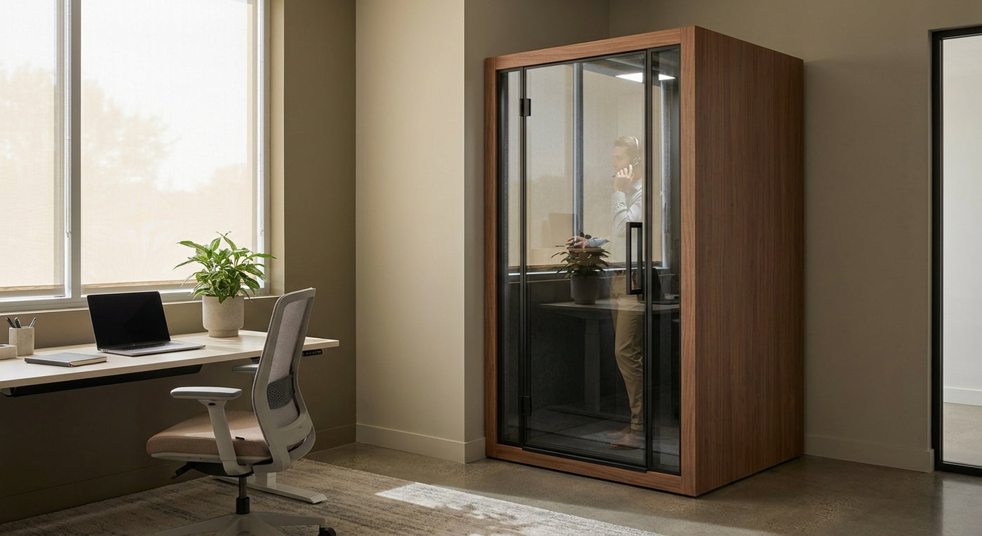 How to fit a phone booth in a small office