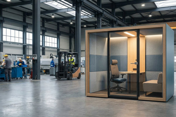Best acoustic office pods for manufacturing plant offices