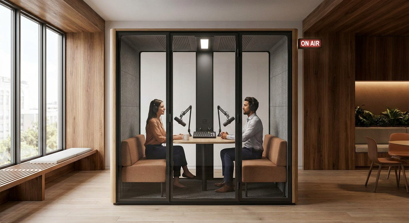 Best office booths for broadcast and podcast recording