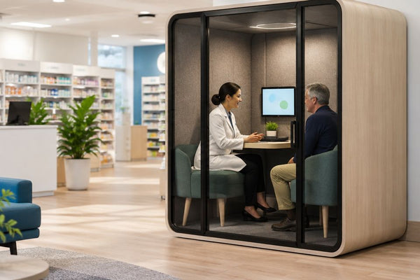 Best soundproof pods for pharmacy consultation areas