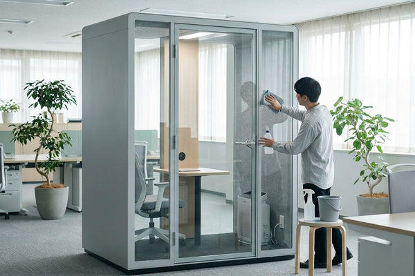 How to maintain and clean a soundproof office pod