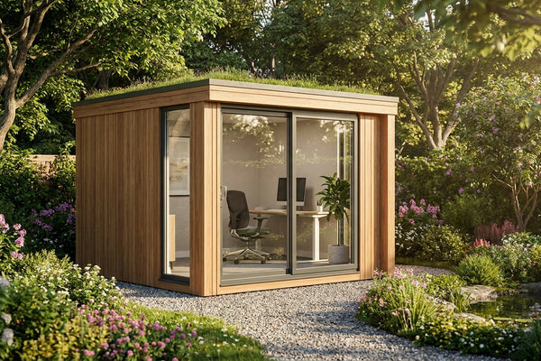 Soundproof garden office pods for backyard workspaces