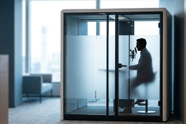 Soundproof booth for whistle-blower and compliance calls
