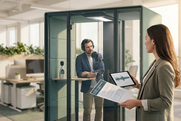 How to evaluate acoustic performance ratings for office pods