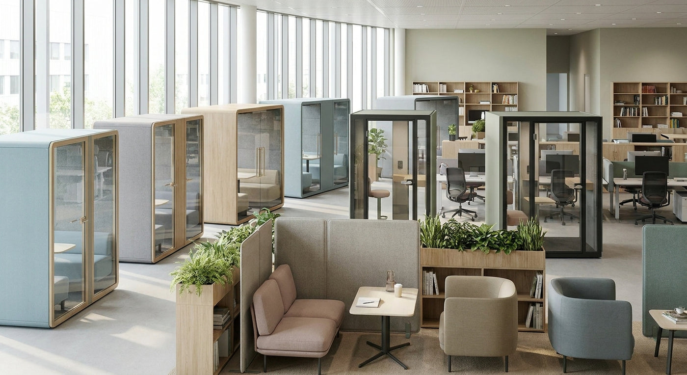 How to plan office space with pods and acoustic zones