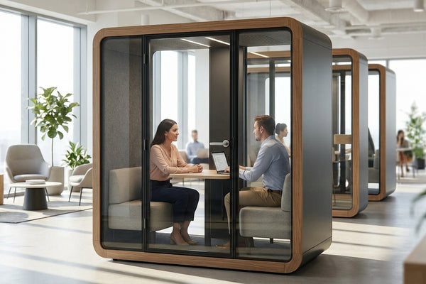 Soundproof pods for venture capital offices