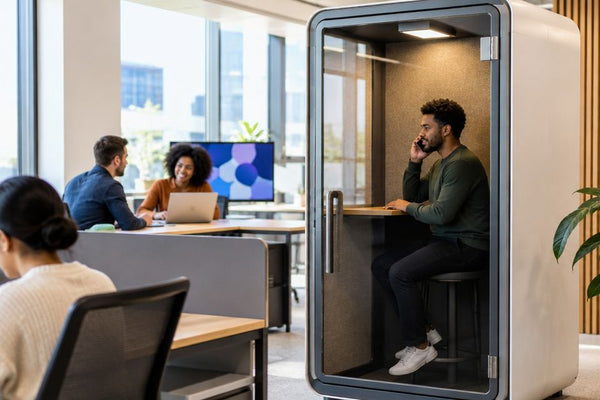 Which teams benefit most from office phone booths?