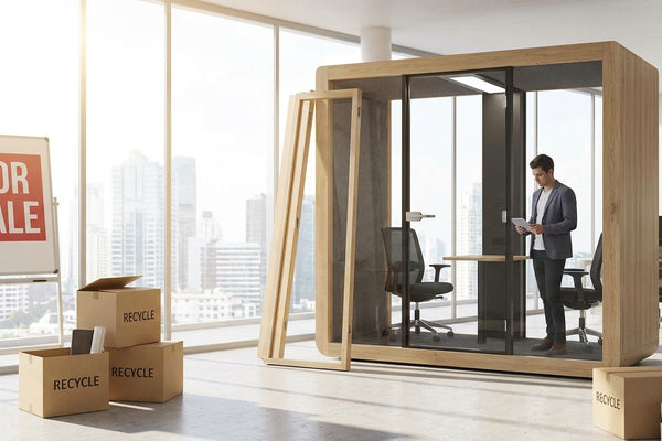 How to recycle or resell an old soundproof office pod