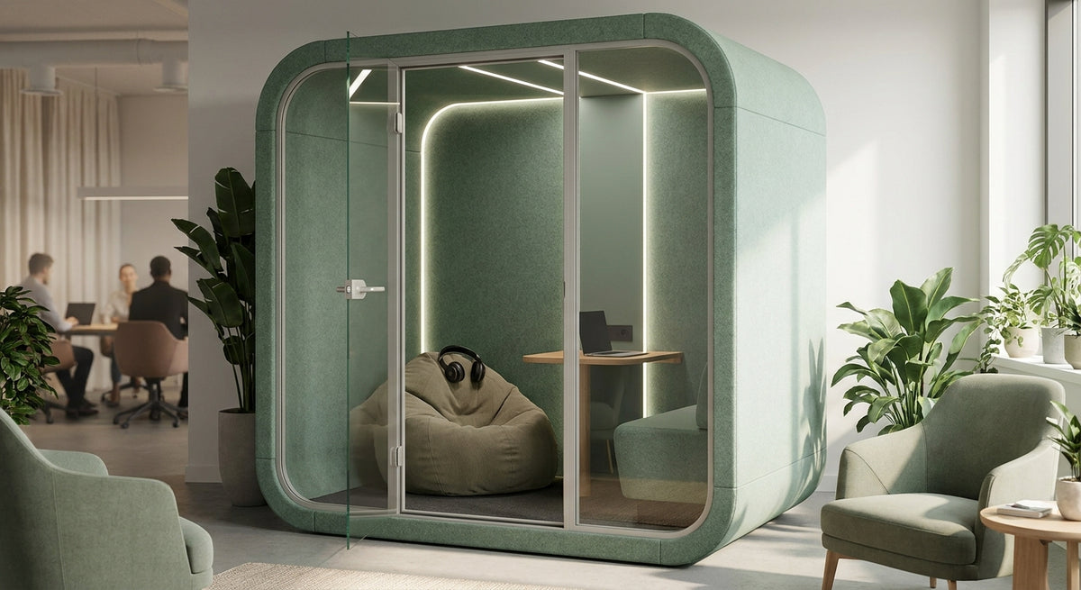 Sensory office pods for autism-friendly workplaces