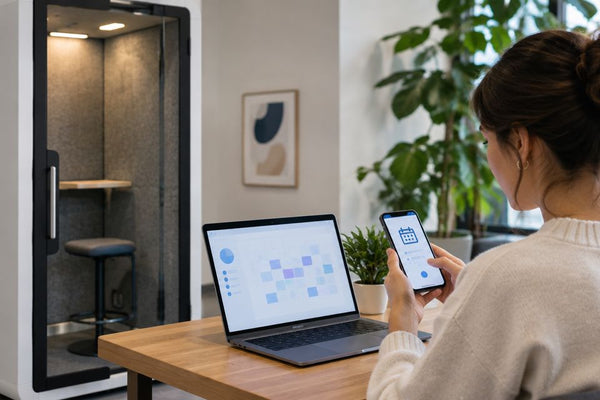 How to connect a soundproof phone booth to Calendly bookings