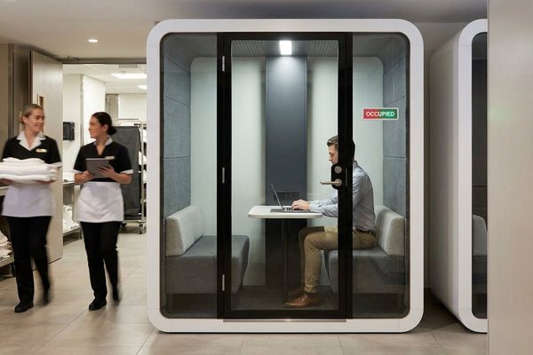 Office pods for hotel and hospitality back offices