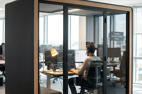Acoustic pods for DevOps on-call incident rooms