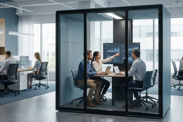 Soundproof office pod for data science and analytics teams