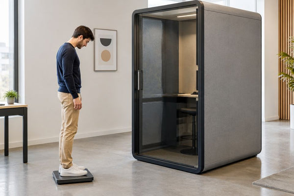 How much does a soundproof office pod weigh?