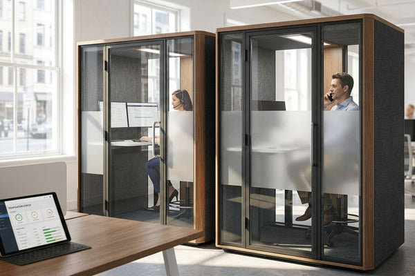 Acoustic pods for background check and verification teams