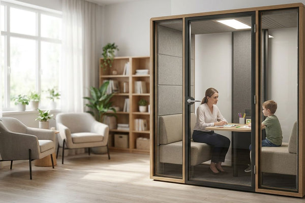 Private pods for speech therapy clinics