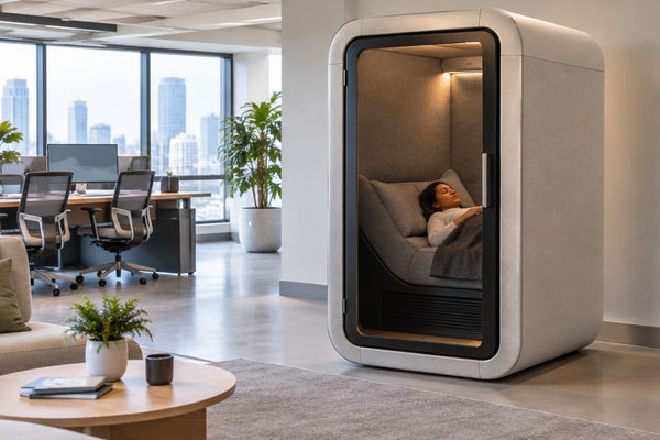 Where should you put a nap pod in an office?