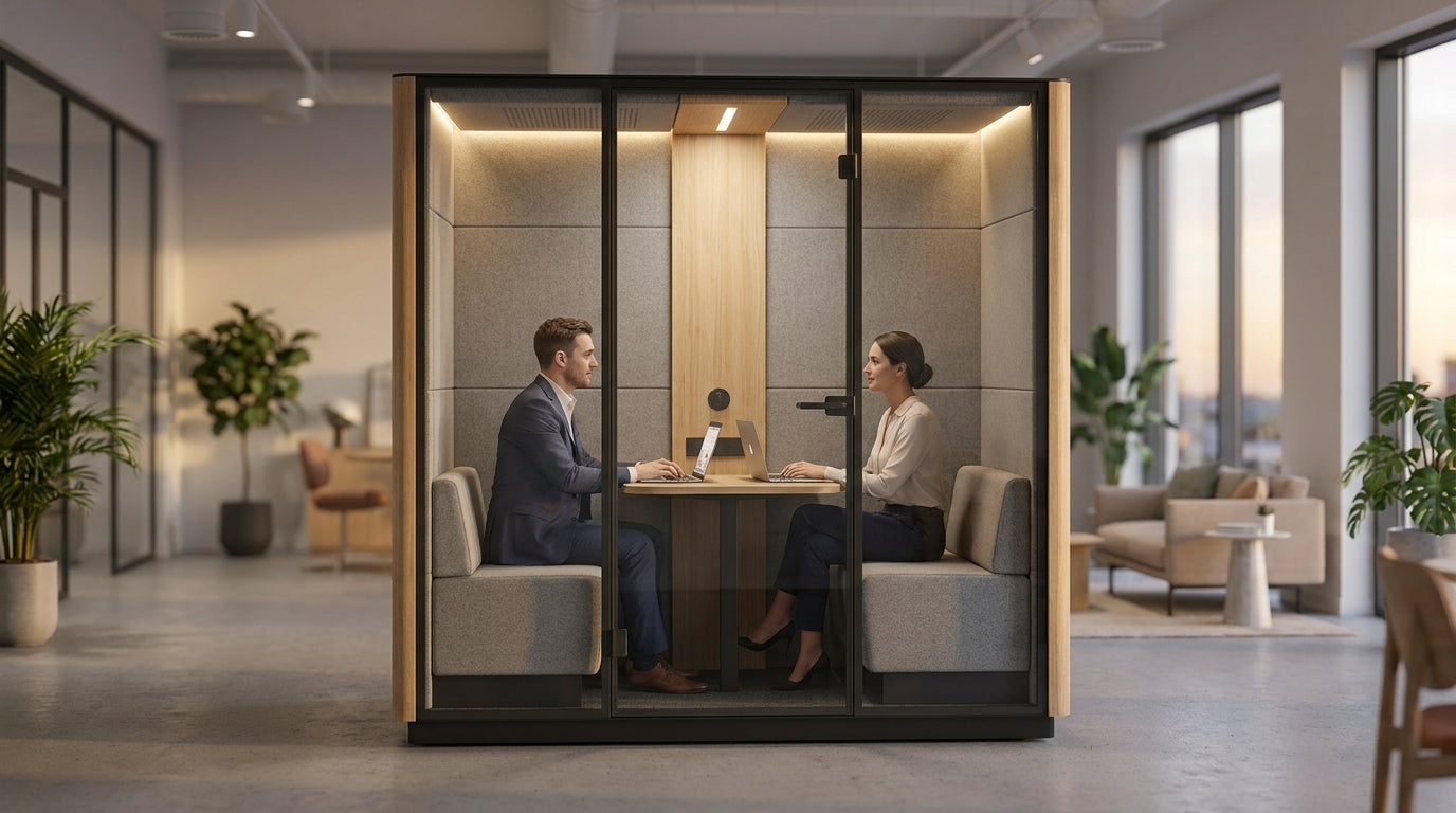 2 person office pod for confidential conversations