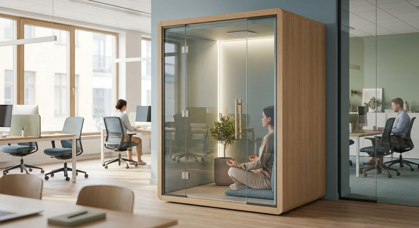 Soundproof prayer and meditation booths for offices