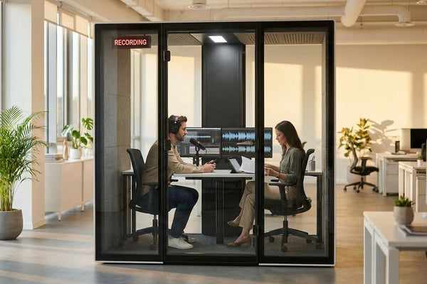 Soundproof pods for localization and QA teams