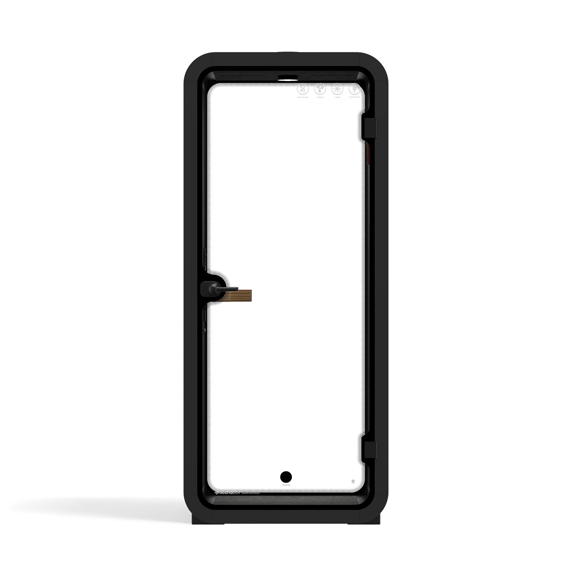 Büro Pod Quell AkustikCharcoal / Dark Grey / No Furniture