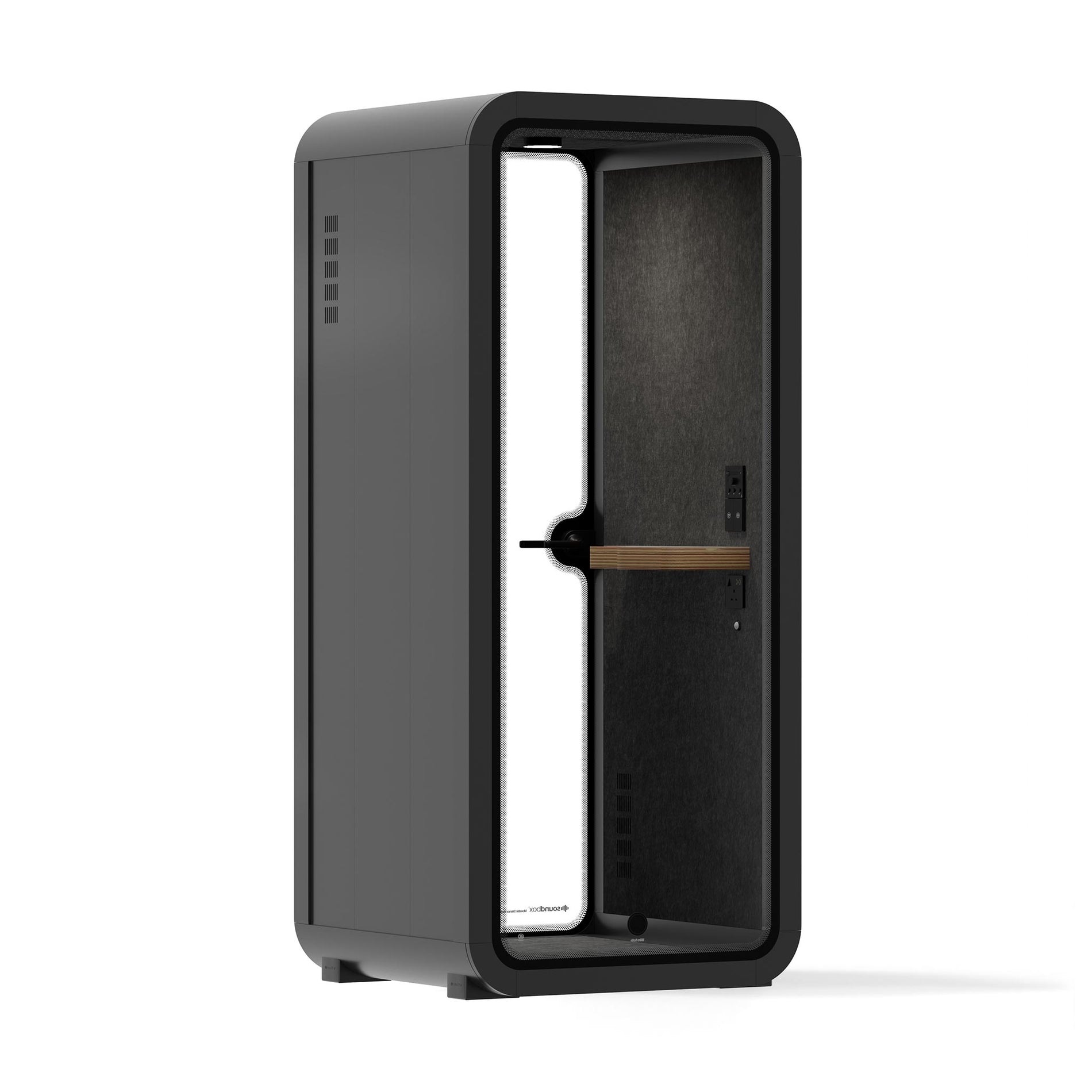 Büro Pod Quell AkustikCharcoal / Dark Grey / No Furniture