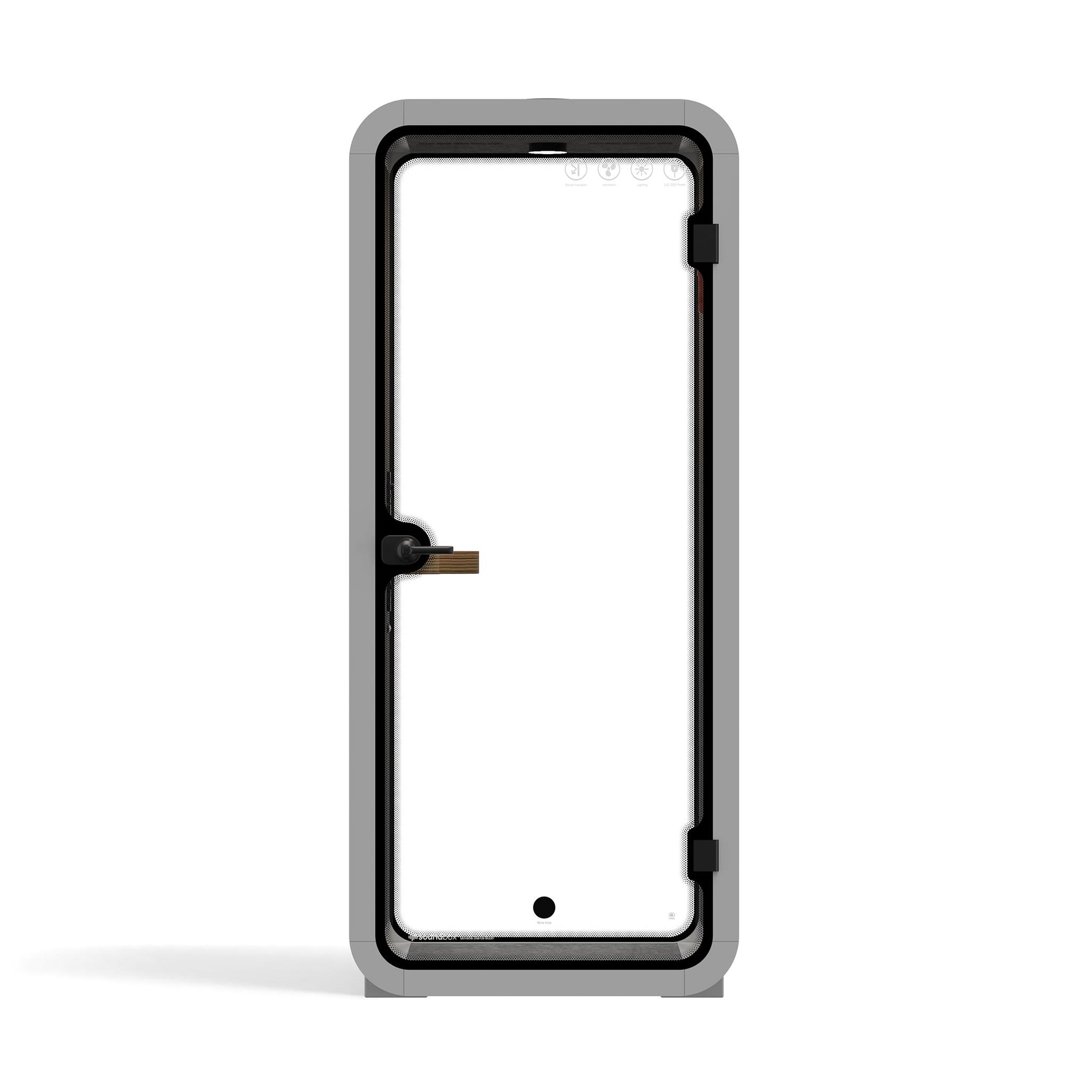 Büro Pod Quell AkustikLight Grey / Dark Grey / No Furniture