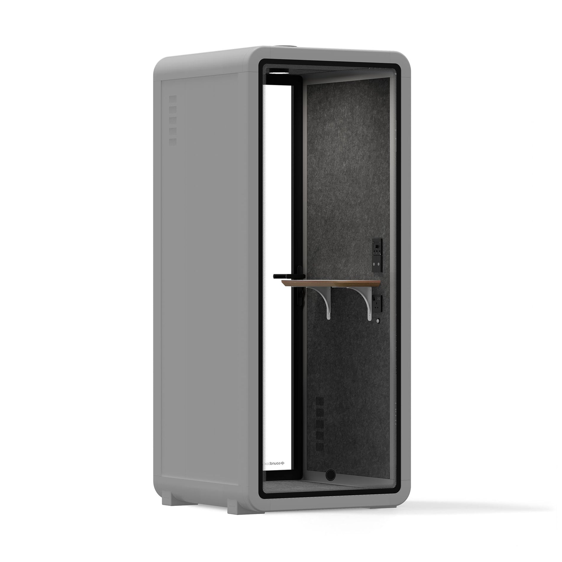 Office Pod Quell+ AcousticLight Grey / No Furniture / Dark Grey