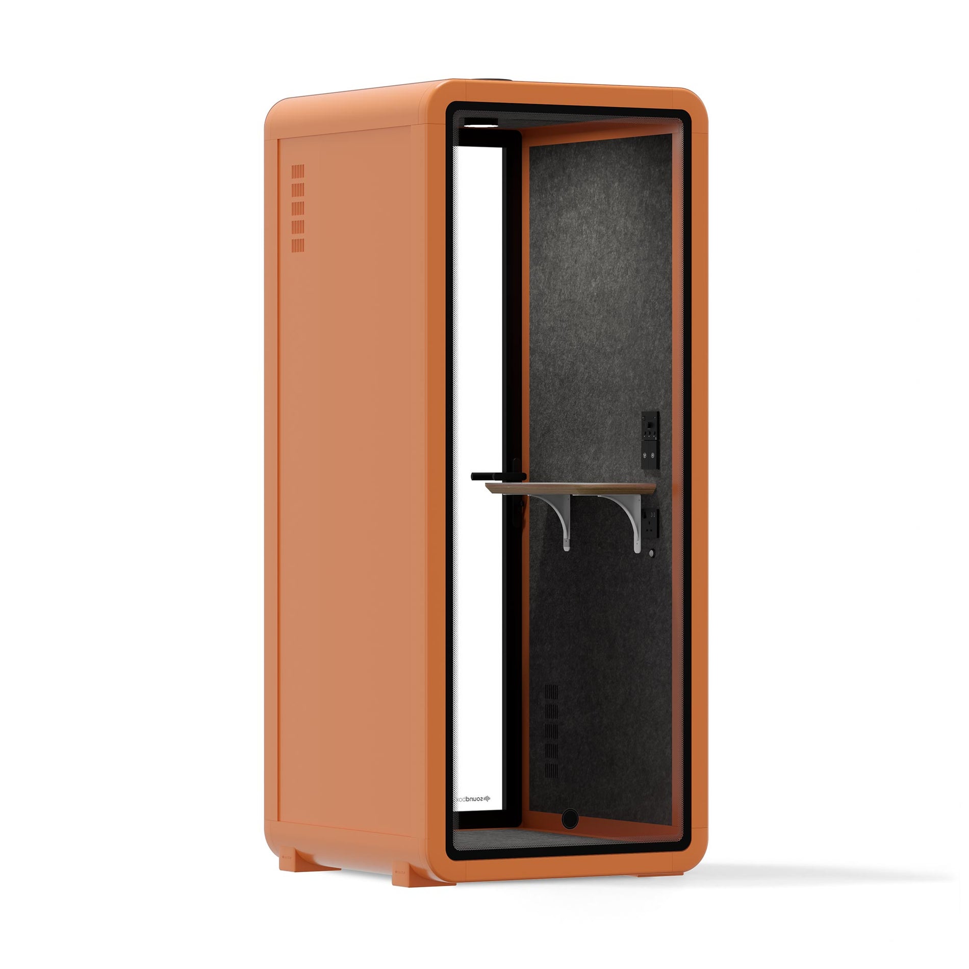 Office Pod Quell+ AcousticOrange / No Furniture / Dark Grey