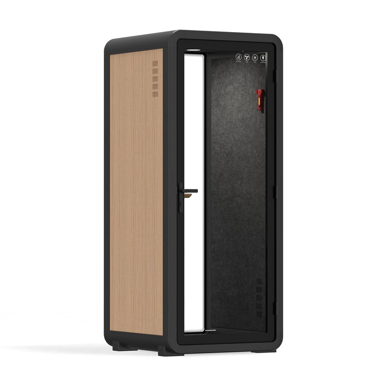 Office Pod Quell+ AcousticWooden / No Furniture / Dark Grey