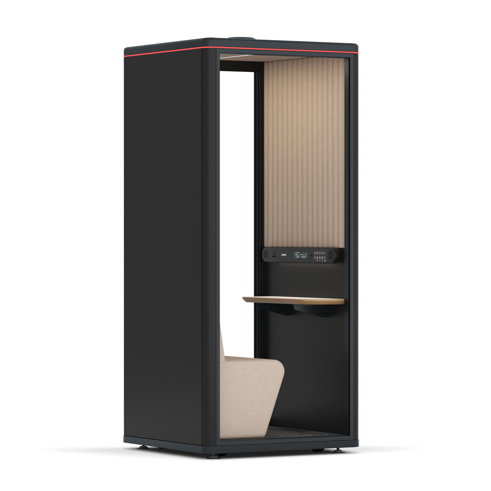 Omni OneCompact Sit-down / RAL Black / Beige Corrugated
