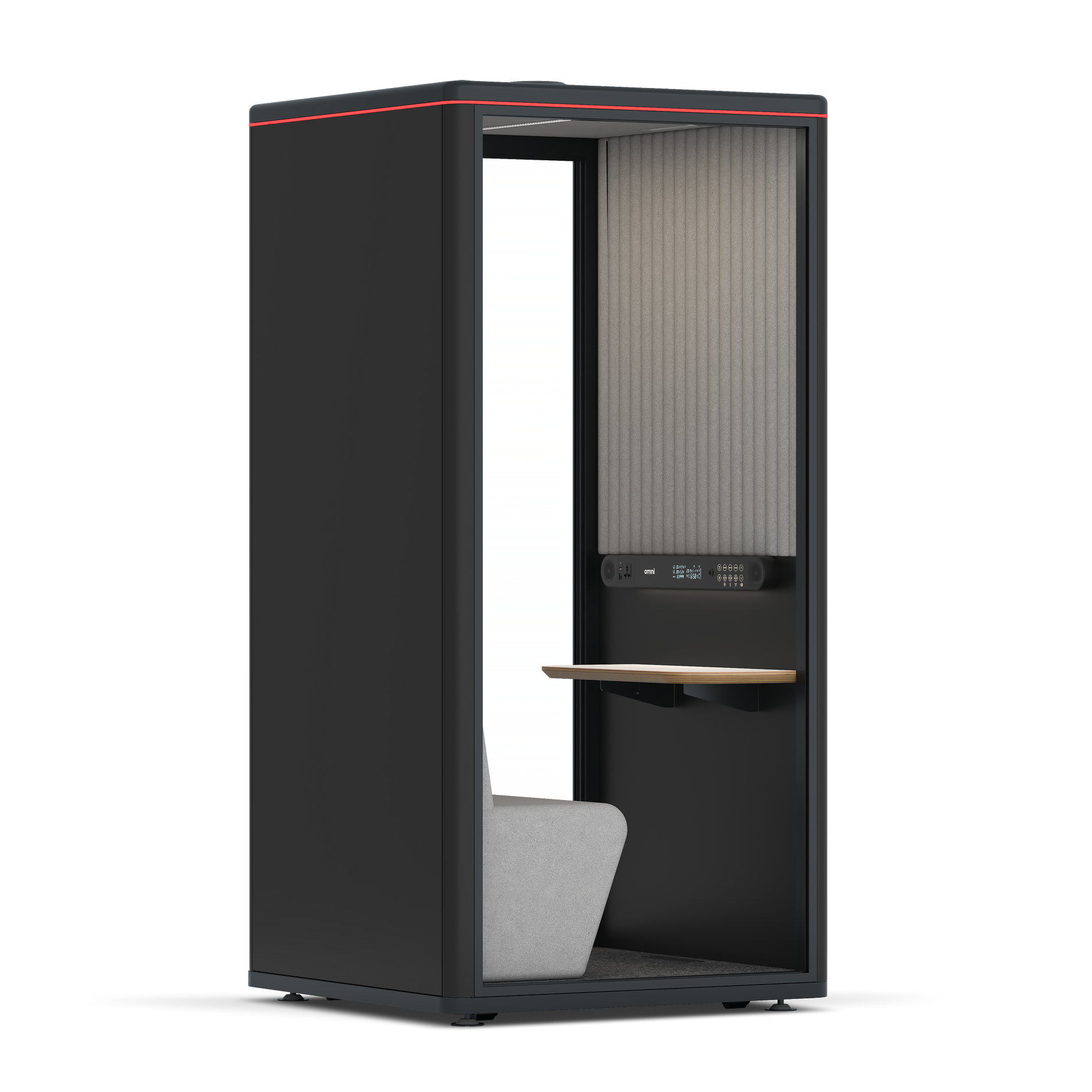 Omni One PlusPlus Sit-down / RAL Black / Grey Corrugated