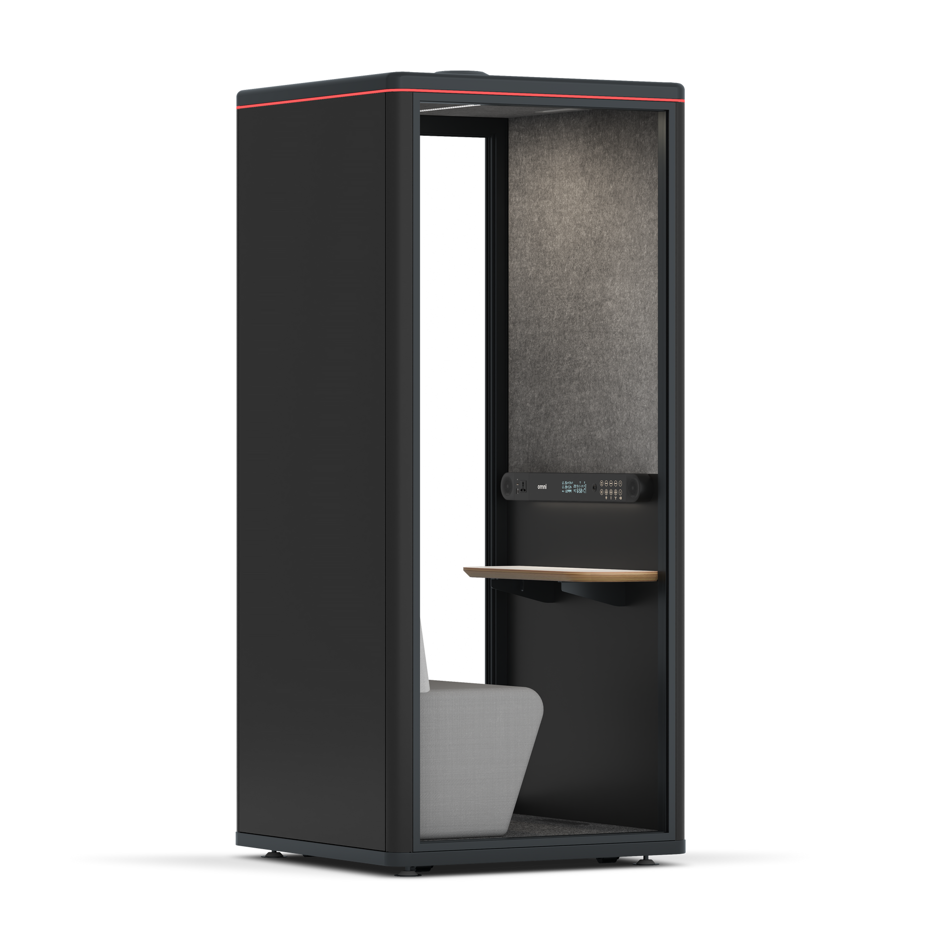 Omni OneCompact Sit-down / RAL Black / Dark Grey Pet Board