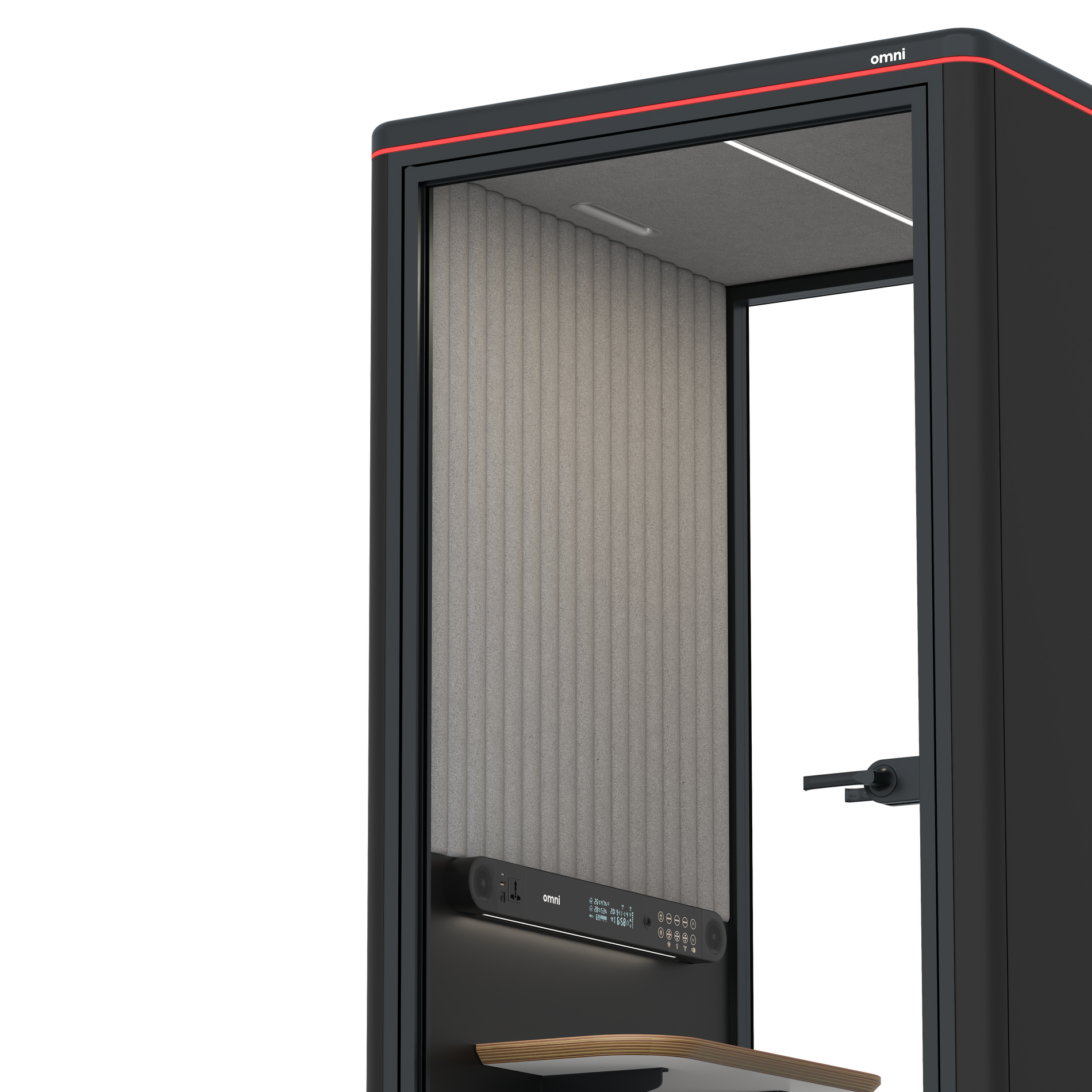 Omni One PlusPlus Sit-down / RAL Black / Grey Corrugated