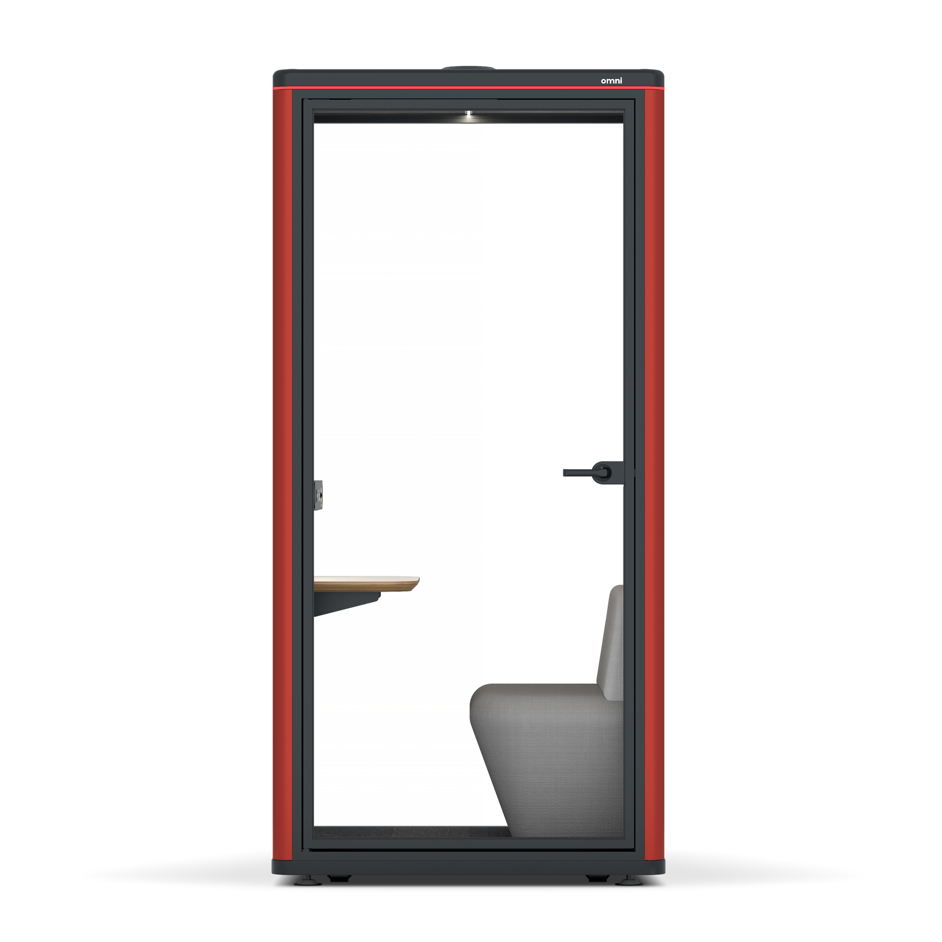 Omni One PlusPlus Sit-down / RAL Tomato Red / Light Grey Pet Board
